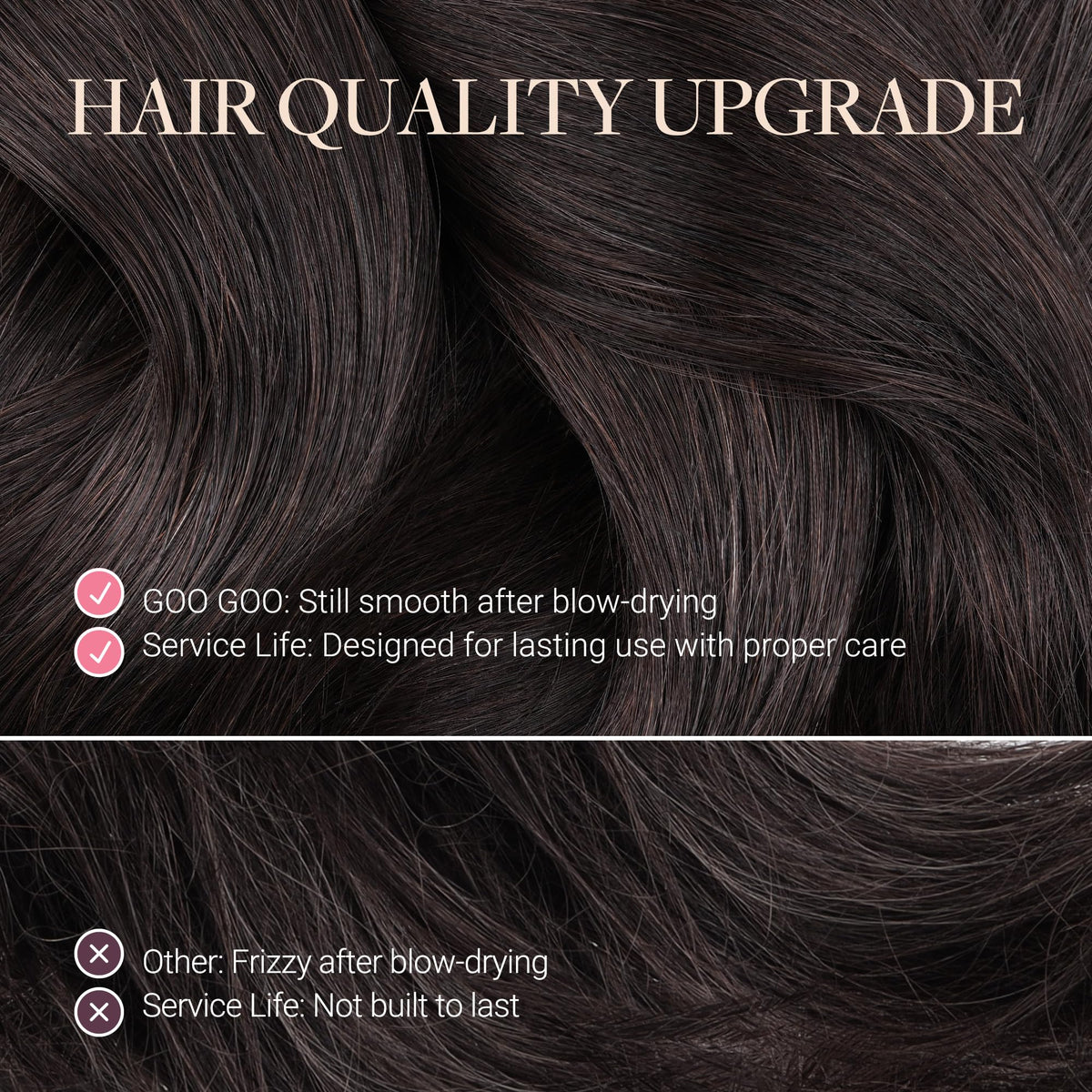 Emballage des extensions capillaires GOO GOO 40pcs