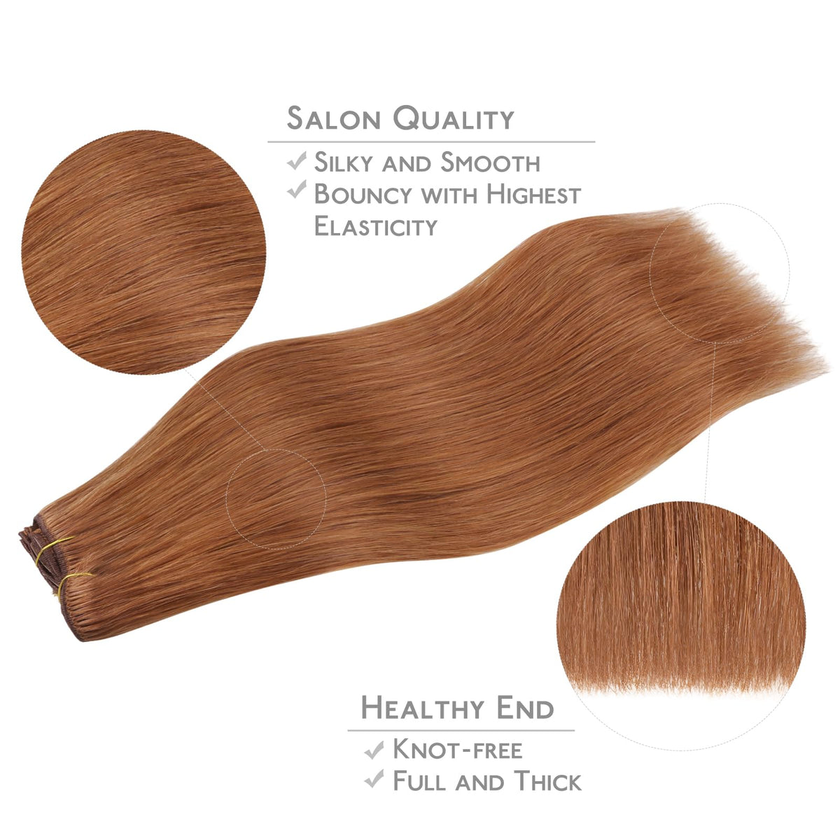 Emballage des extensions capillaires Wennalife avec accessoires