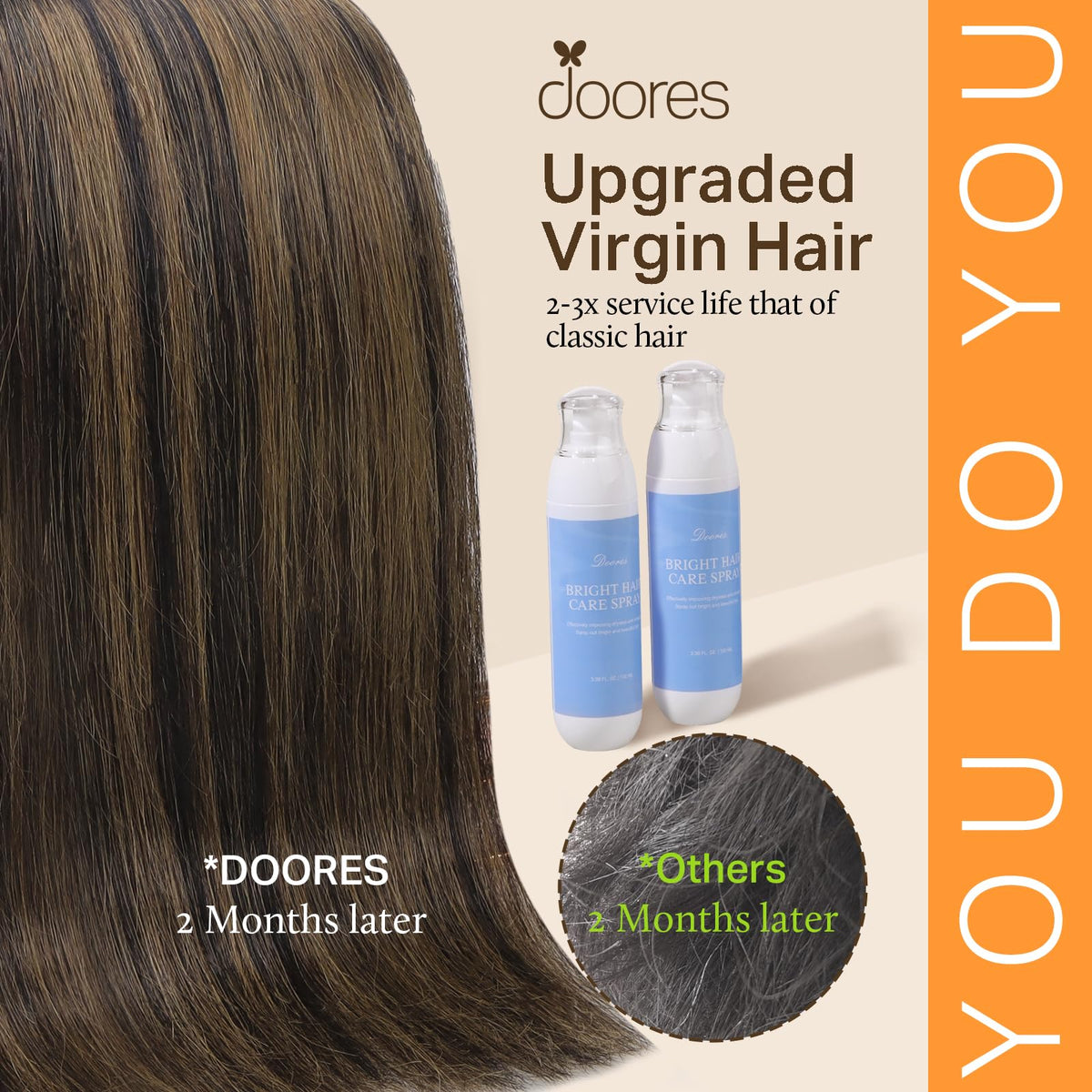 Emballage des extensions clip-in DOORES