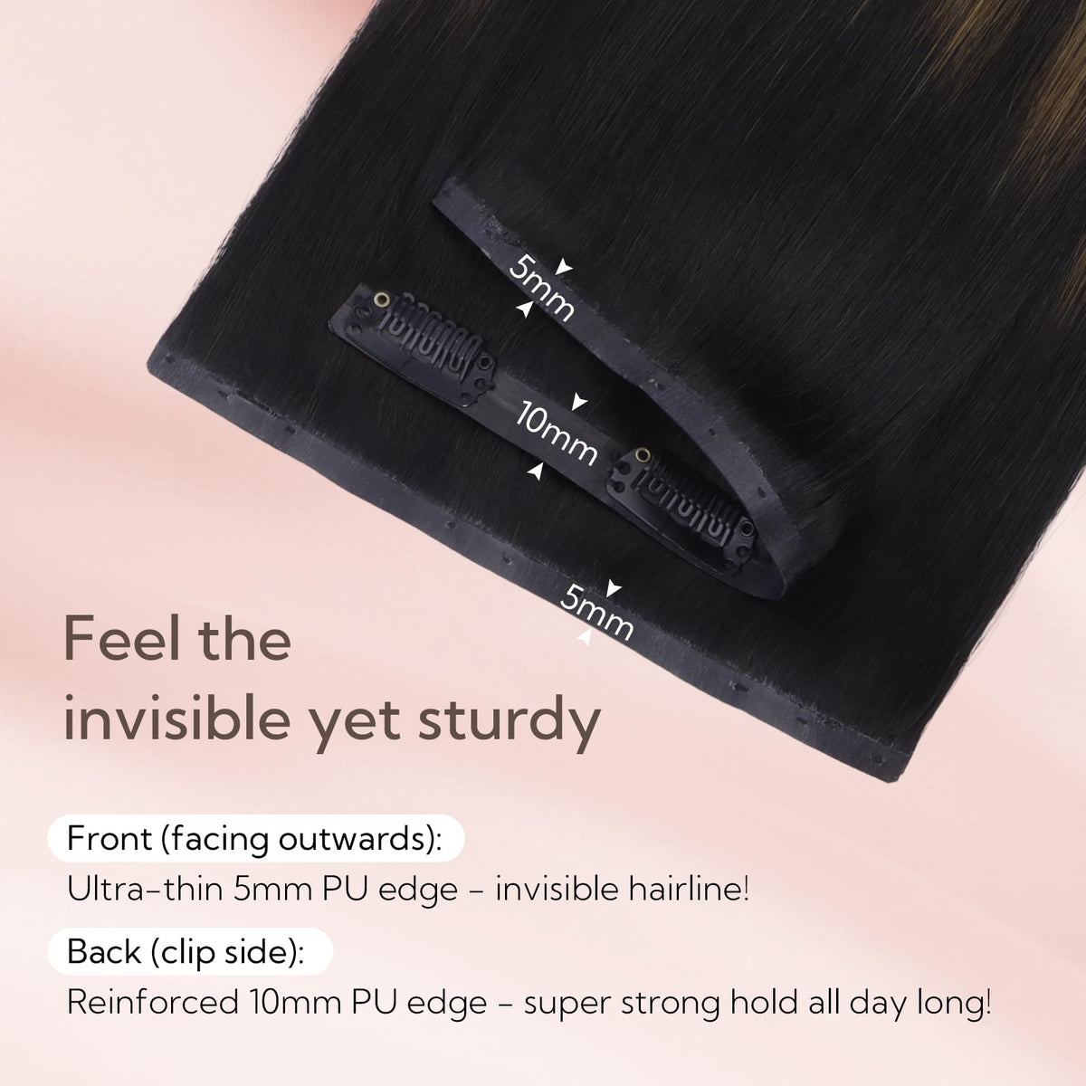 Emballage des extensions de cheveux clip-in hotbanana