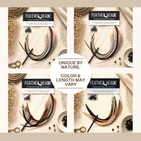 Emballage des extensions de cheveux en plumes Feather Headz
