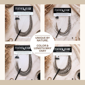 Emballage des extensions de cheveux en plumes Grizzly