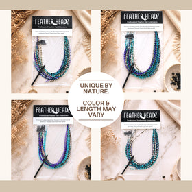 Emballage des extensions de cheveux en plumes Grizzly