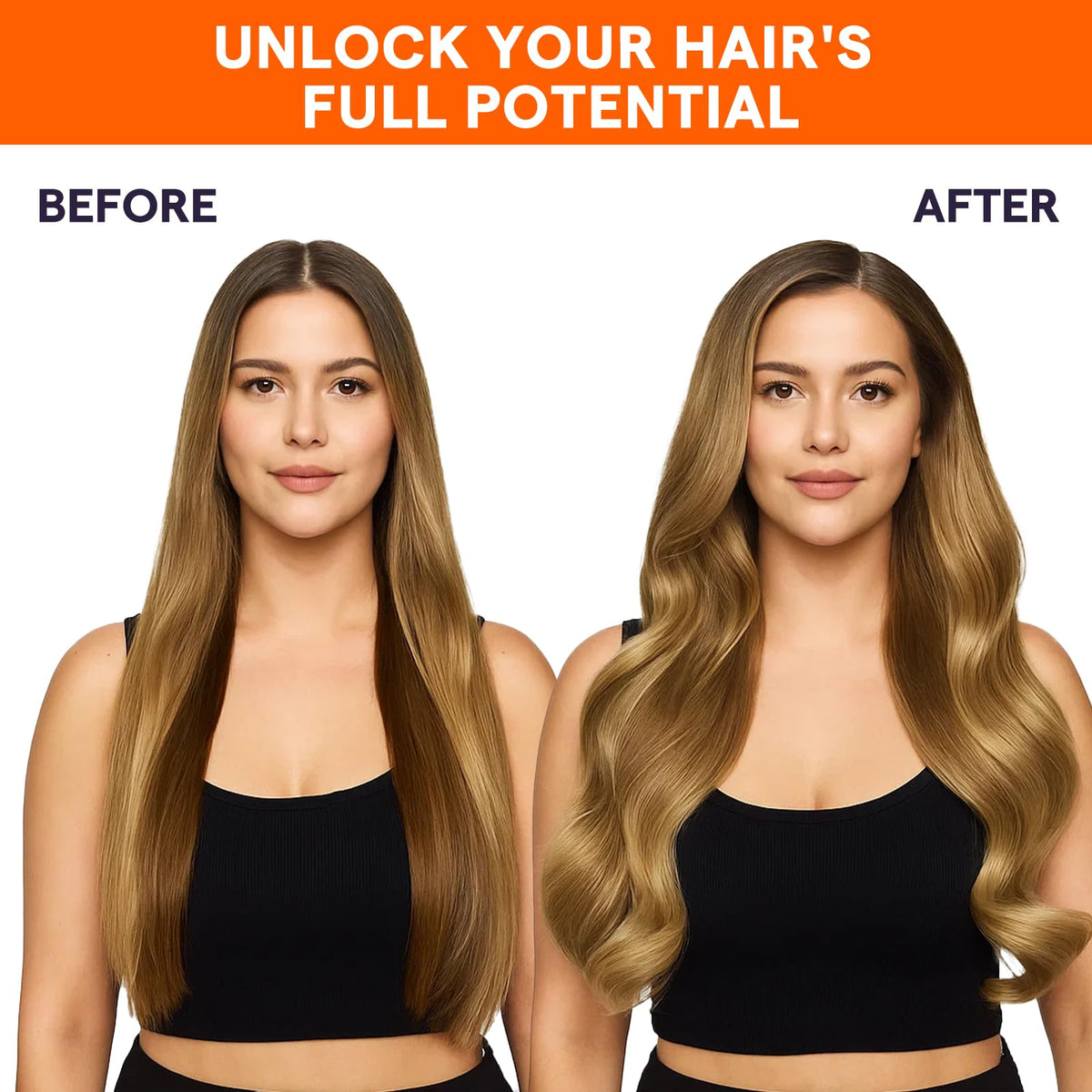 Emballage des extensions de cheveux Full Shine 18 pouces