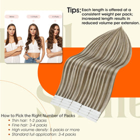 Emballage des extensions de cheveux Full Shine