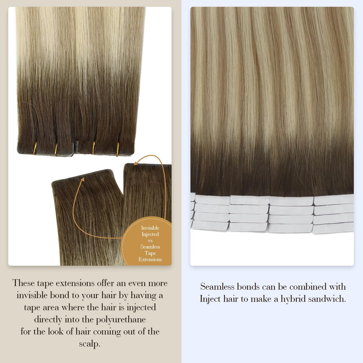 Emballage des extensions de cheveux Full Shine