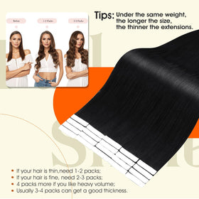 Emballage des extensions de cheveux Full Shine