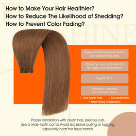 Emballage des extensions de cheveux Full Shine Invisi Edge