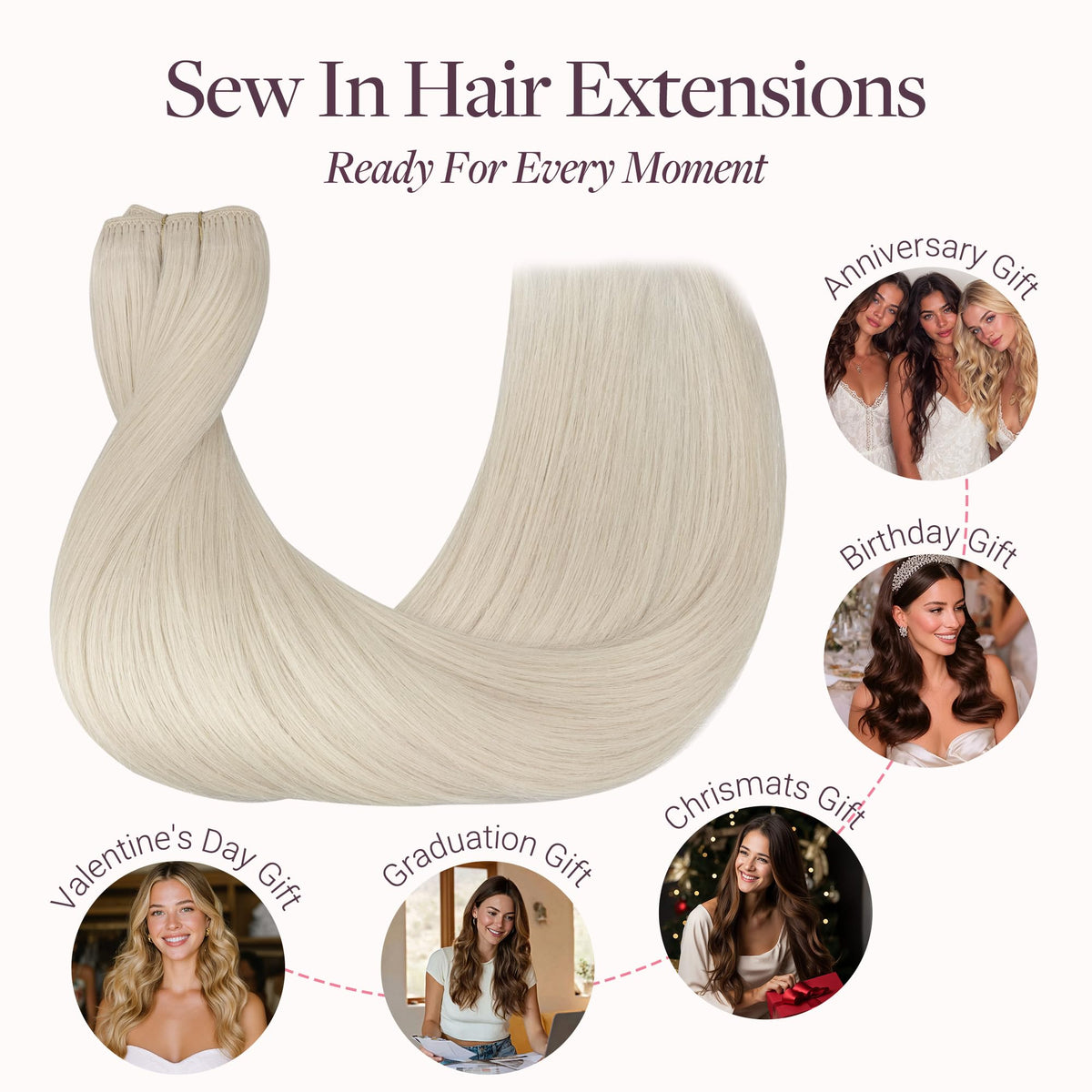 Emballage des extensions de cheveux GOO GOO 18 pouces