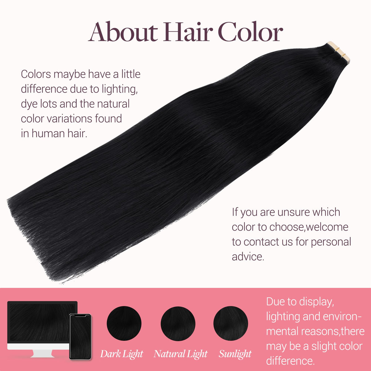 Emballage des extensions de cheveux GOO GOO