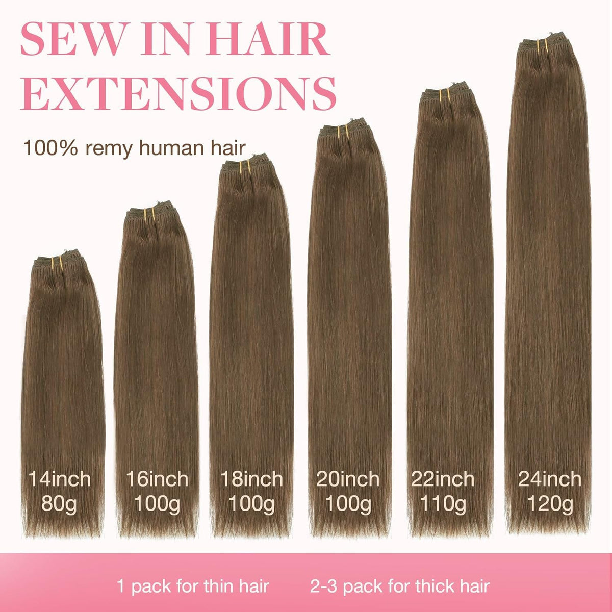 Emballage des extensions de cheveux GOO GOO