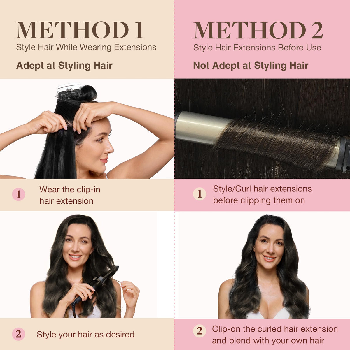 Emballage des extensions de cheveux GOO GOO