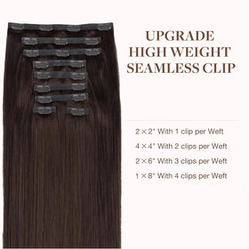 Emballage des extensions de cheveux GOO GOO, 9 pièces, poids de 180g