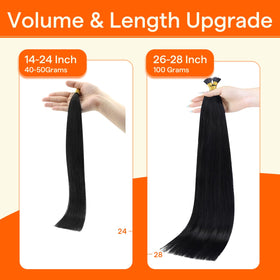 Emballage des extensions de cheveux I Tip 16 pouces