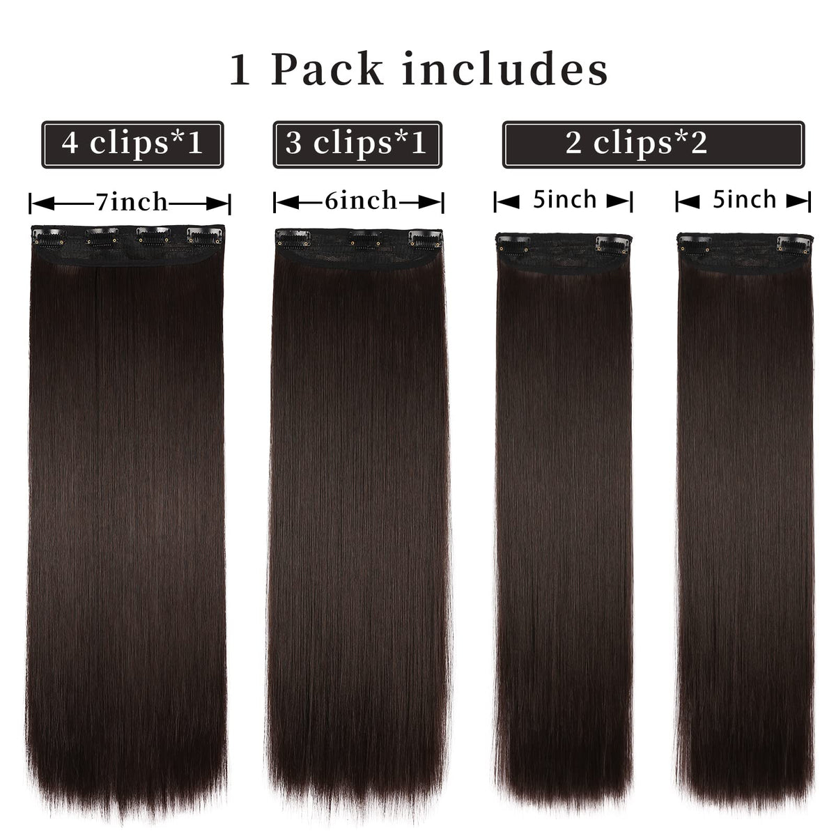 Emballage des extensions de cheveux LEEONS