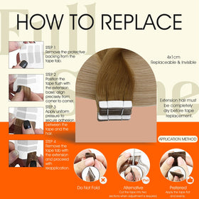 Emballage des extensions de cheveux tissés Full Shine