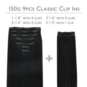 Emballage des extensions de cheveux Wennalife 150g contenant 9 pièces