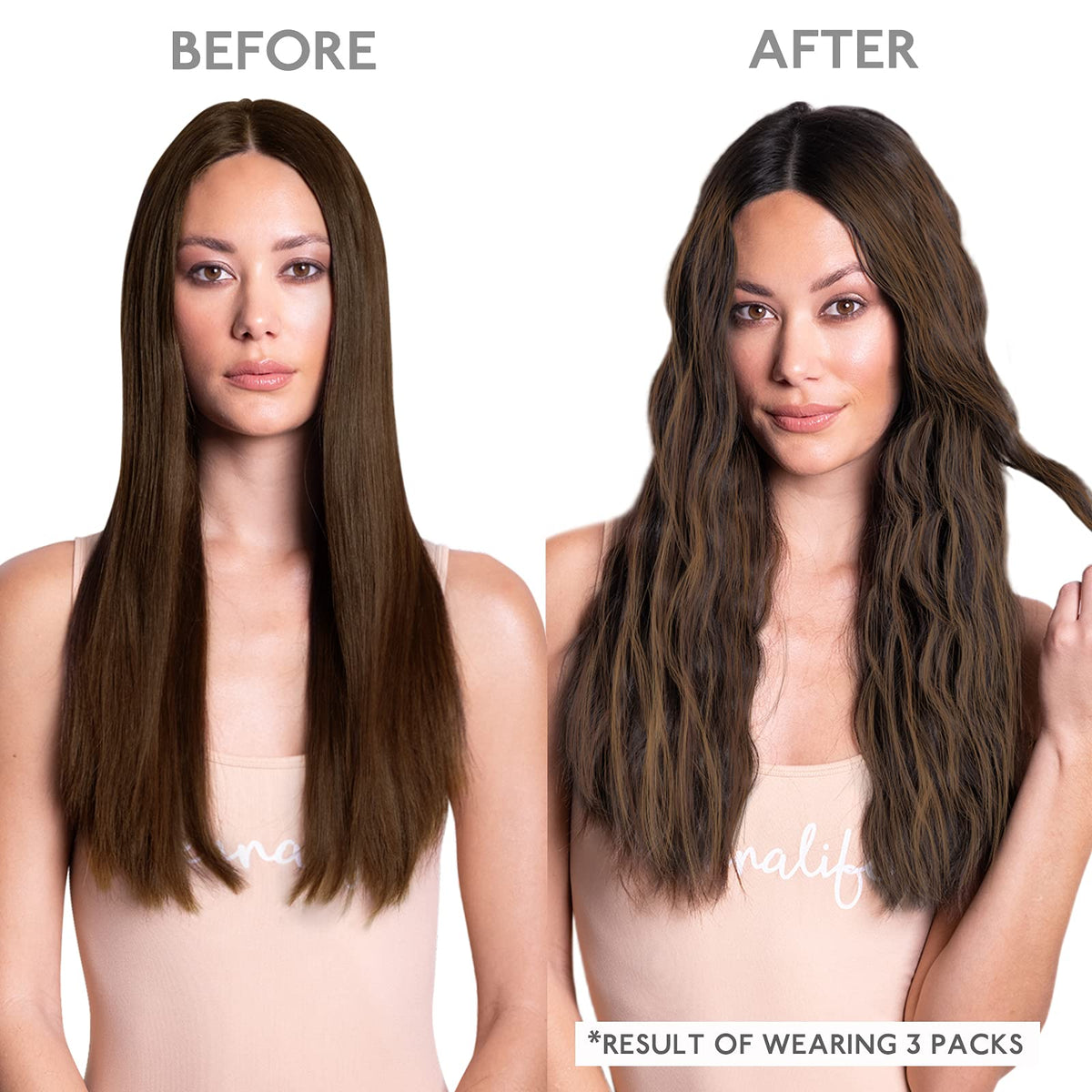 Emballage des extensions de cheveux Wennalife