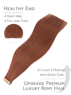 Emballage des extensions de cheveux Wennalife en cuivre cannelle