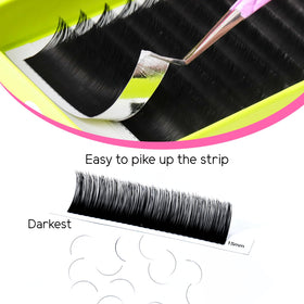 Emballage des extensions de cils TDANCE, dimensions 11,4 x 5,9 cm