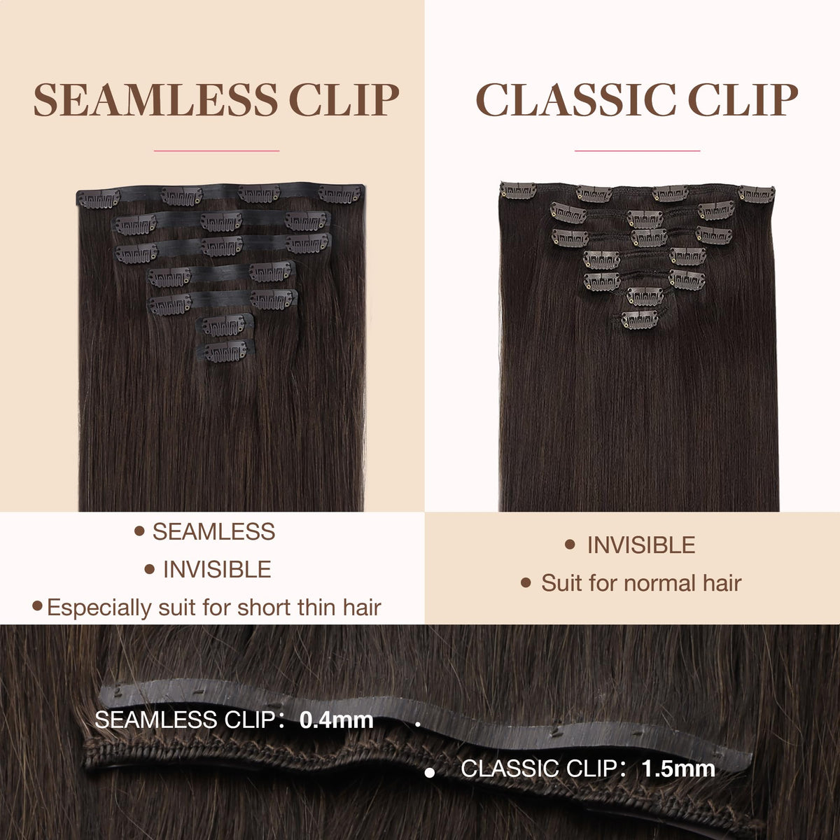 Emballage des extensions GOO GOO cheveux humains