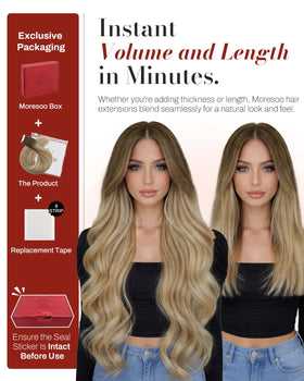 Emballage des extensions Moresoo 18 pouces