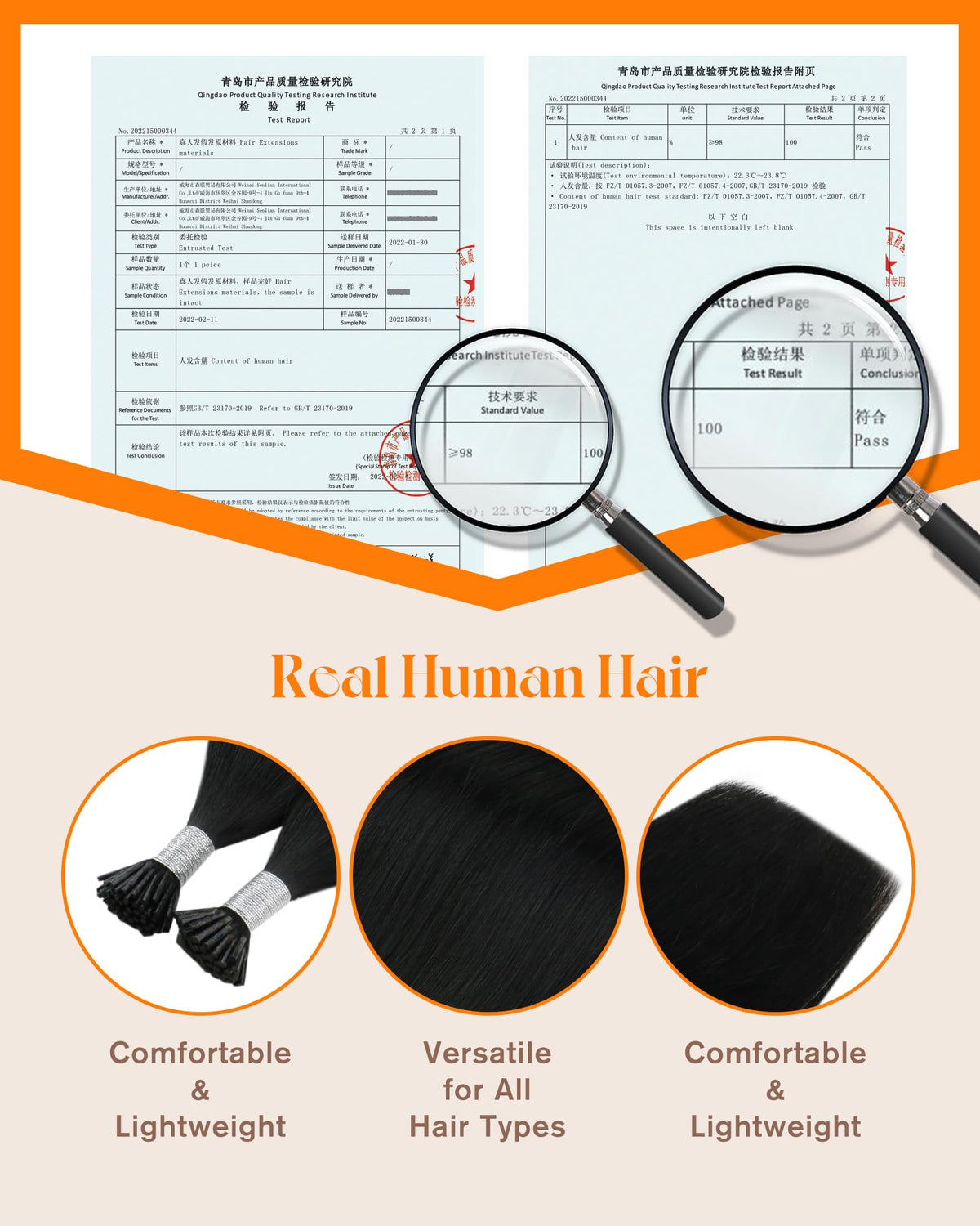 Emballage des extensions Sunny Hair 20 pouces noir jais