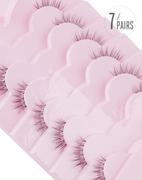 Emballage des faux cils mi-cornes Onlyall 7 paires
