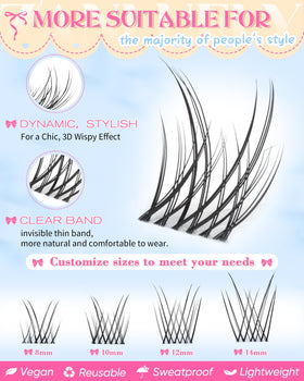 Emballage des faux cils zanlufly, dimensions 14,4 × 7,6 × 1,7 cm
