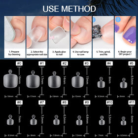 Emballage des Faux Ongles de Pied en Gel Mat UNA GELLA