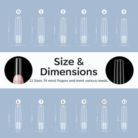 Emballage des faux ongles Modelones 504Pcs