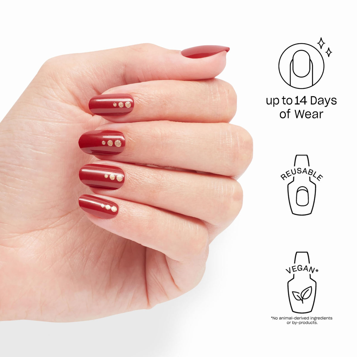Emballage des faux ongles OPI On Point Big Candy Apple Red