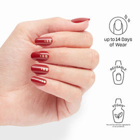Emballage des faux ongles OPI On Point Big Candy Apple Red