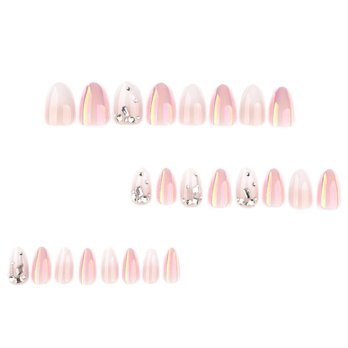 Emballage des faux ongles press-on CTTHNBD avec accessoires inclus
