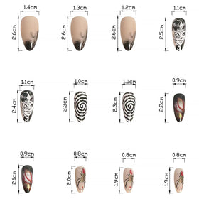 Emballage des faux ongles press-on DZPGUONIZ