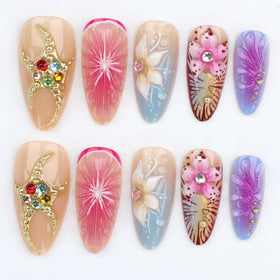 Emballage des faux ongles SEENEEY Ombre Fleur