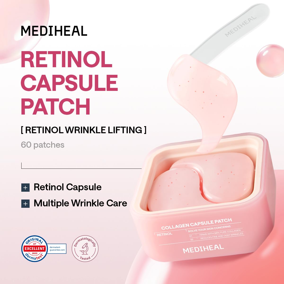 Emballage des patchs Mediheal, 60 unités
