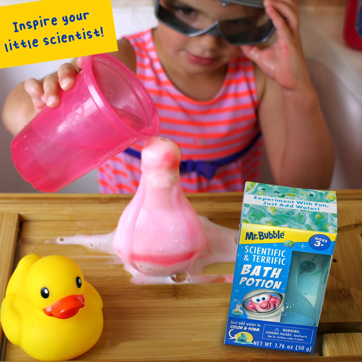 Emballage des potions de bain Mr. Bubble
