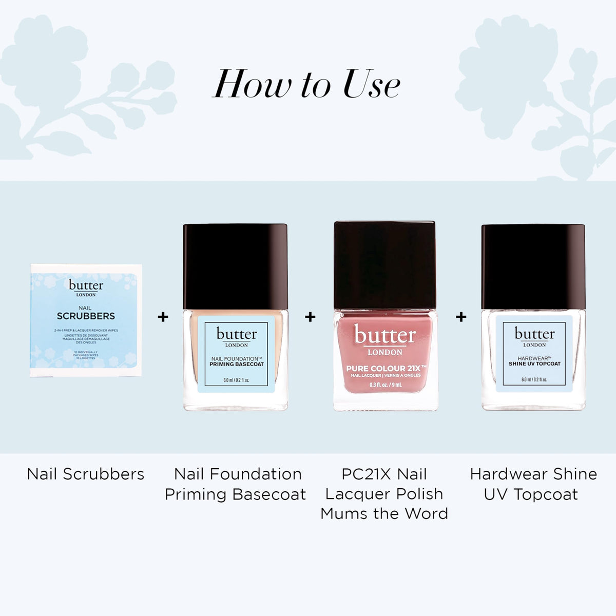 Emballage des tampons démaquillants butter LONDON