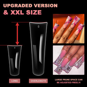 Emballage des tips d'ongles canard Ranrose avec 12 tailles
