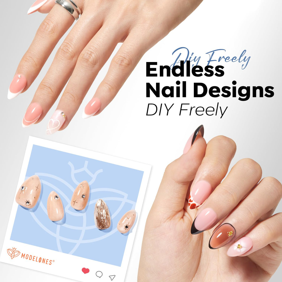 Emballage des tips d'ongles modelones 360pcs