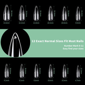 Emballage des tips d'ongles stiletto LEYKOSH