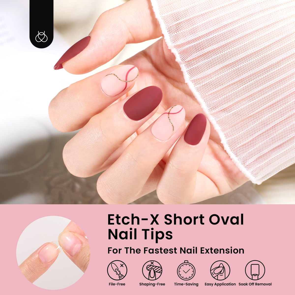 Emballage des tips ongles courts beetles