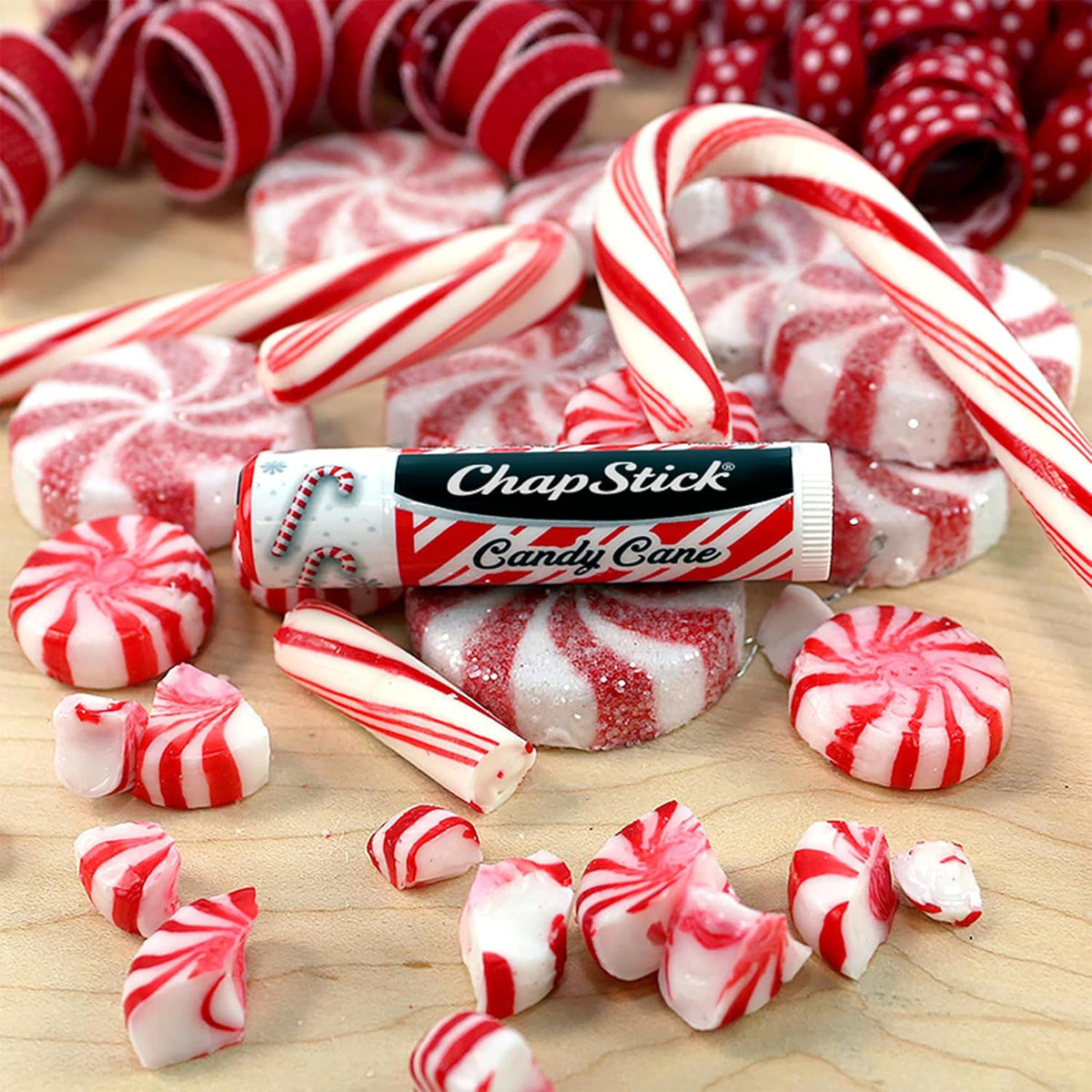 Emballage du Baume à Lèvres ChapStick Candy Cane 36 Unités