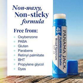 Emballage du Baume à Lèvres Panama Jack SPF 45