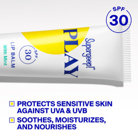 Emballage du baume à lèvres Supergoop! SPF 30