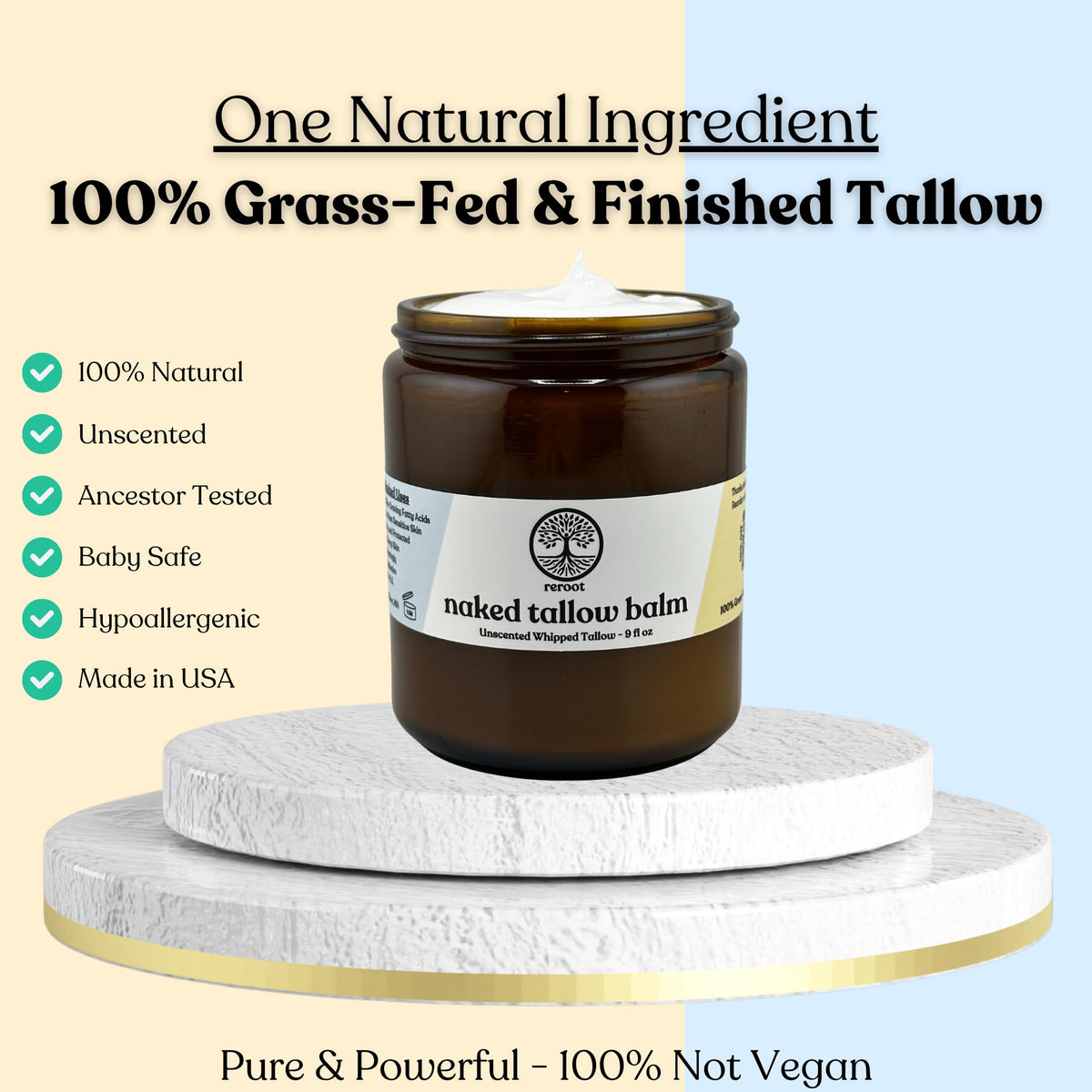 Emballage du Baume de Suif Reroot Organics