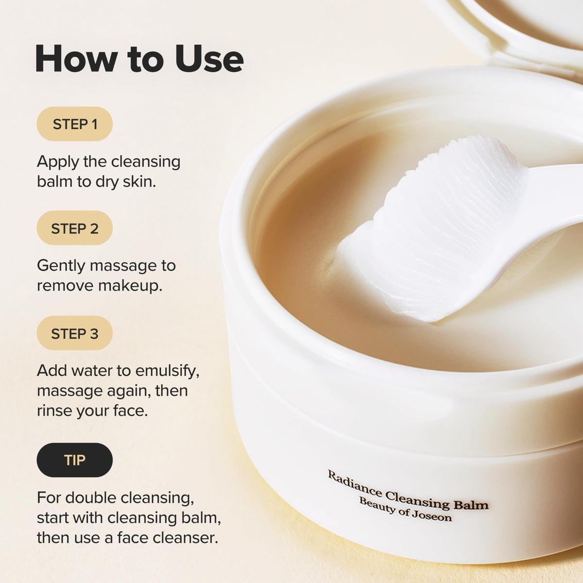 Emballage du Baume Nettoyant Radiance de Beauty of Joseon