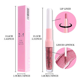 Emballage du combo crayon et rouge à lèvres evpct