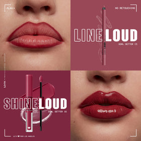 Emballage du crayon à lèvres NYX Line Loud Goal Getter